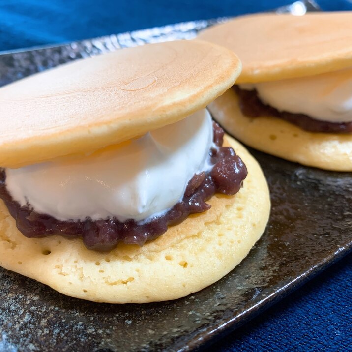 HMで簡単♬ふわふわ生どら焼き